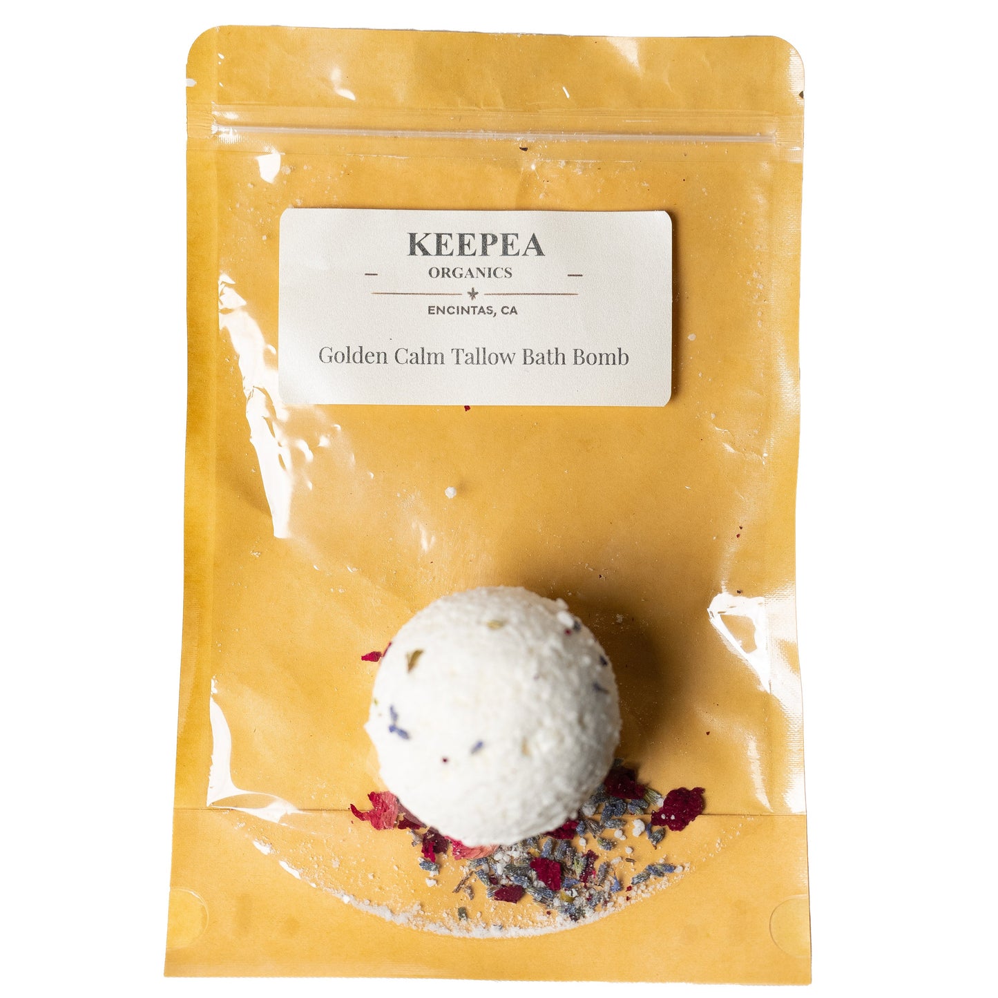 Golden Calm Tallow Bath Bomb